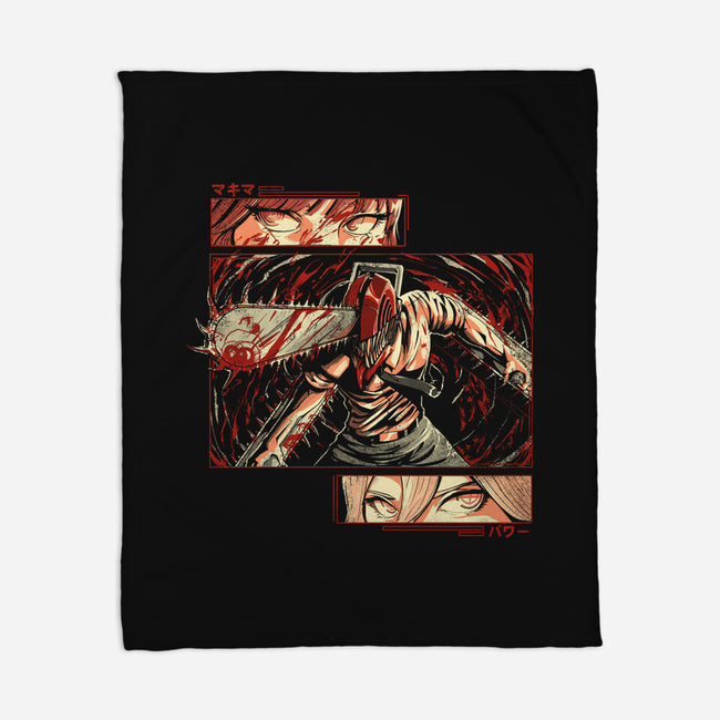 Ancient Devil-none fleece blanket-Gazo1a