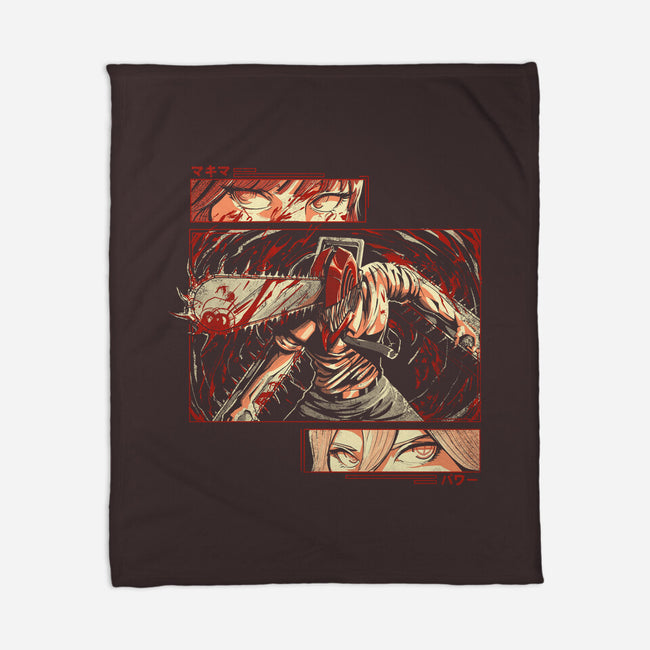 Ancient Devil-none fleece blanket-Gazo1a