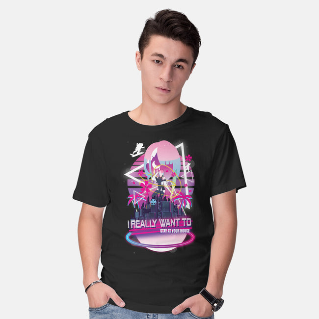 Cyberpunk Vaporwave-mens basic tee-SwensonaDesigns