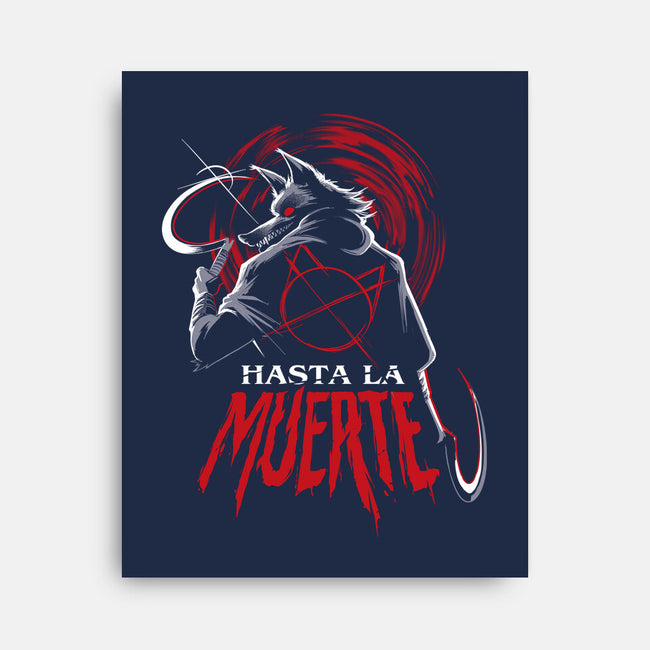 Hasta La Muerte-none stretched canvas-Gazo1a