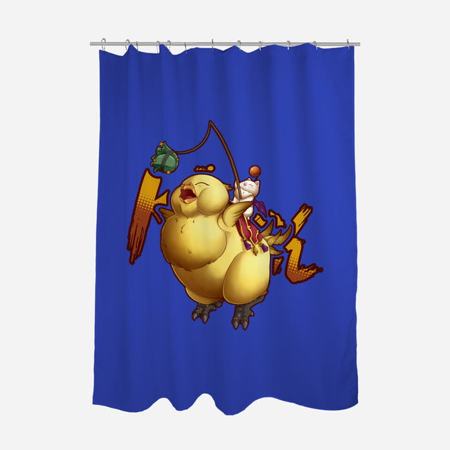Remember To Feed Him-none polyester shower curtain-Sarya