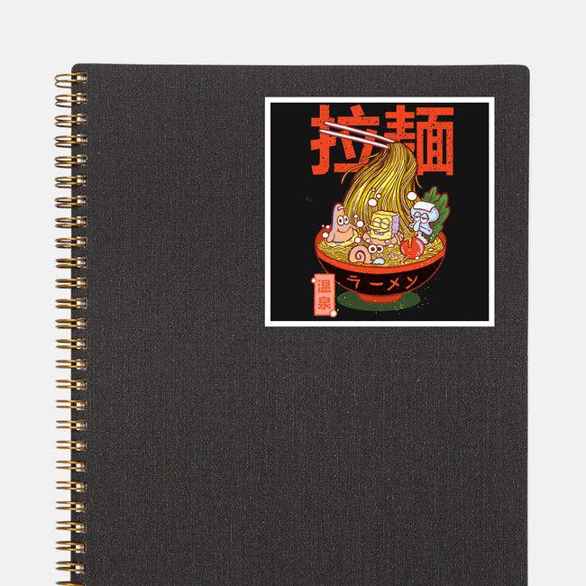Krusty Onsen Ramen-none glossy sticker-Ionfox