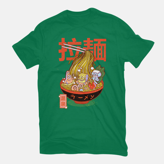 Krusty Onsen Ramen-womens fitted tee-Ionfox