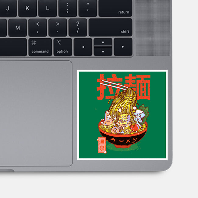 Krusty Onsen Ramen-none glossy sticker-Ionfox