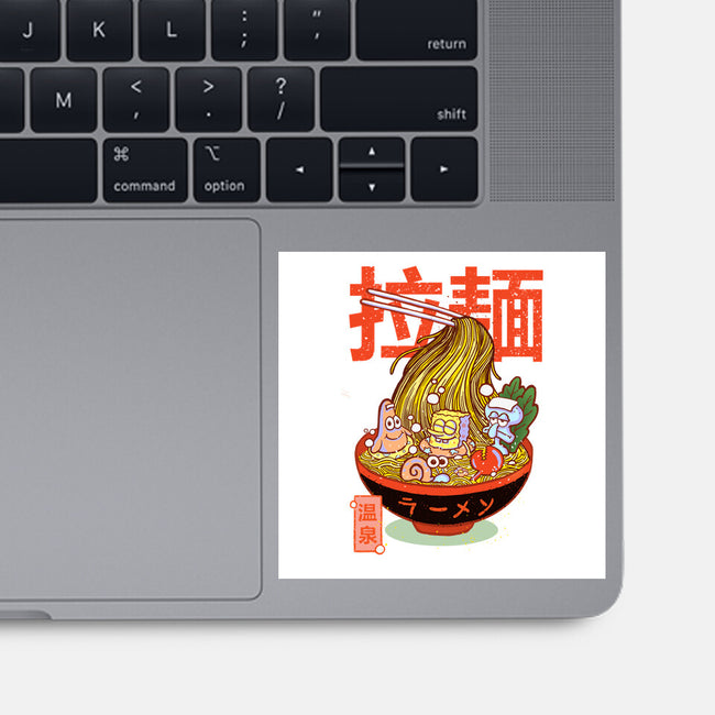 Krusty Onsen Ramen-none glossy sticker-Ionfox