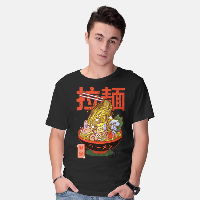 Krusty Onsen Ramen-mens basic tee-Ionfox