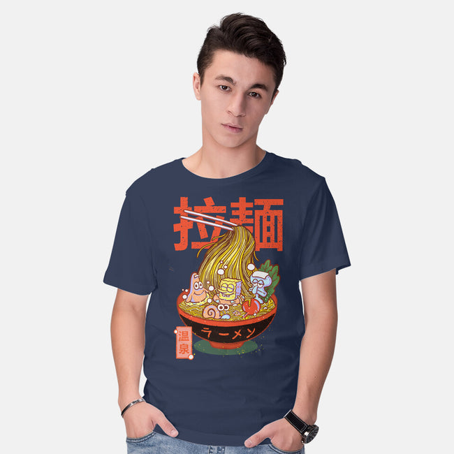 Krusty Onsen Ramen-mens basic tee-Ionfox