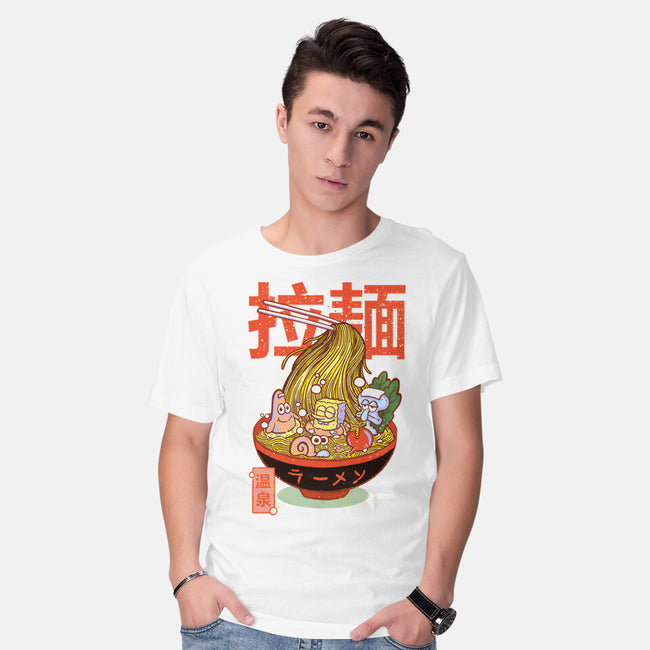 Krusty Onsen Ramen-mens basic tee-Ionfox