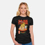 Krusty Onsen Ramen-womens fitted tee-Ionfox