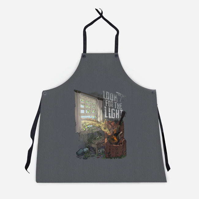 Always Look For The Light-unisex kitchen apron-MoisEscudero