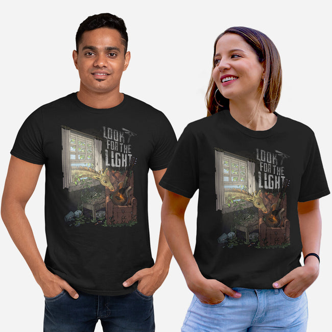 Always Look For The Light-unisex basic tee-MoisEscudero