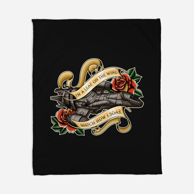 Smugglers Tattoo-none fleece blanket-retrodivision