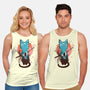 Japanese Moon Cat-unisex basic tank-IKILO