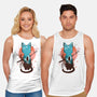 Japanese Moon Cat-unisex basic tank-IKILO