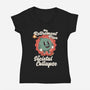 Societal Collapse-womens v-neck tee-RoboMega