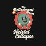 Societal Collapse-none polyester shower curtain-RoboMega