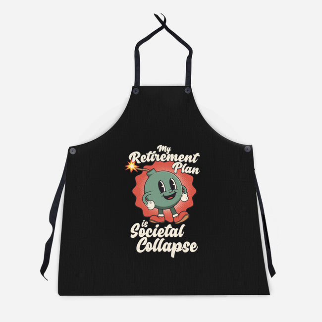 Societal Collapse-unisex kitchen apron-RoboMega