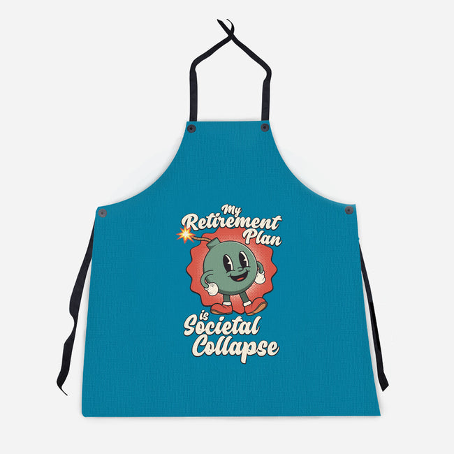 Societal Collapse-unisex kitchen apron-RoboMega