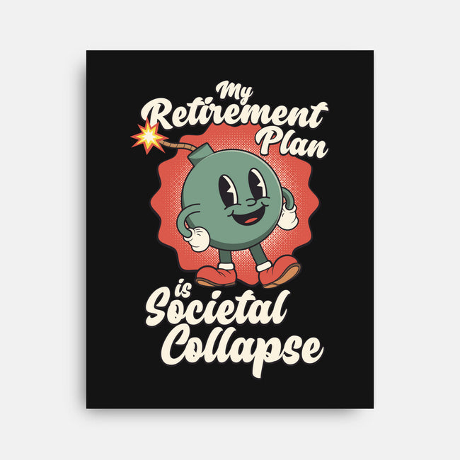 Societal Collapse-none stretched canvas-RoboMega