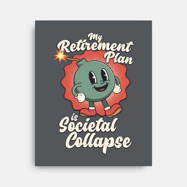 Societal Collapse-none stretched canvas-RoboMega