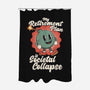 Societal Collapse-none polyester shower curtain-RoboMega