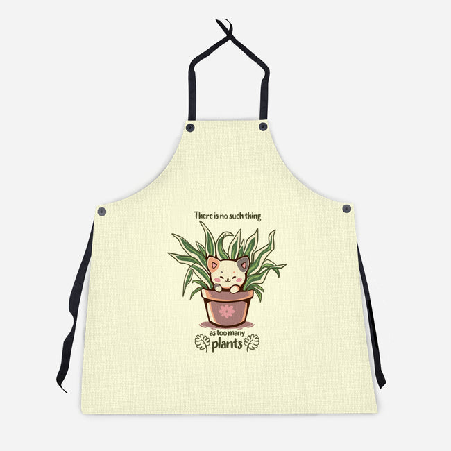 No Such Thing As Too Many Plants-unisex kitchen apron-TechraNova