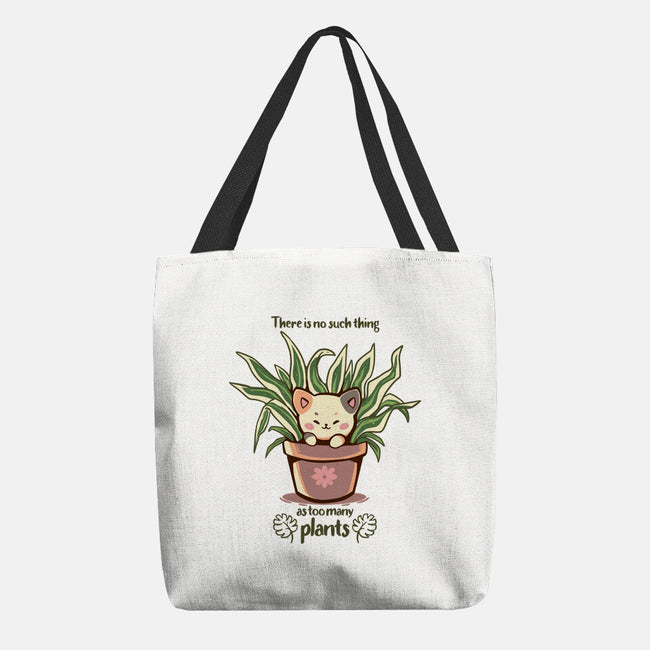 No Such Thing As Too Many Plants-none basic tote bag-TechraNova