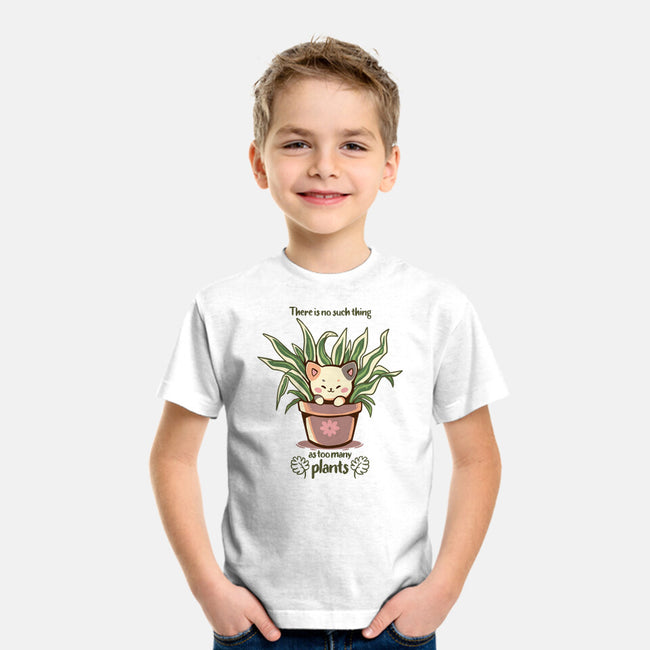 No Such Thing As Too Many Plants-youth basic tee-TechraNova