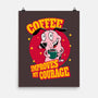Coffee Improves My Courage-none matte poster-leepianti