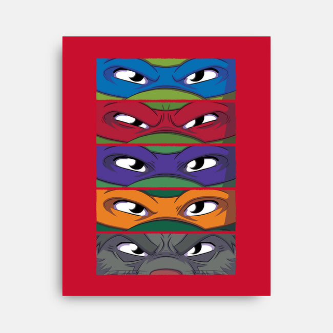TMNT Eyes-none stretched canvas-danielmorris1993