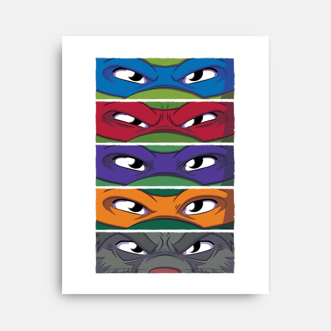 TMNT Eyes-none stretched canvas-danielmorris1993