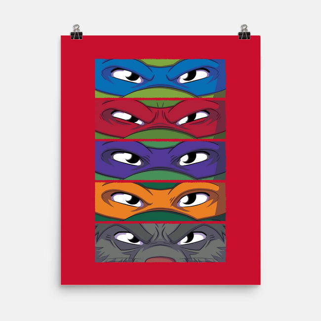 TMNT Eyes-none matte poster-danielmorris1993