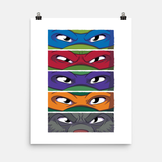 TMNT Eyes-none matte poster-danielmorris1993