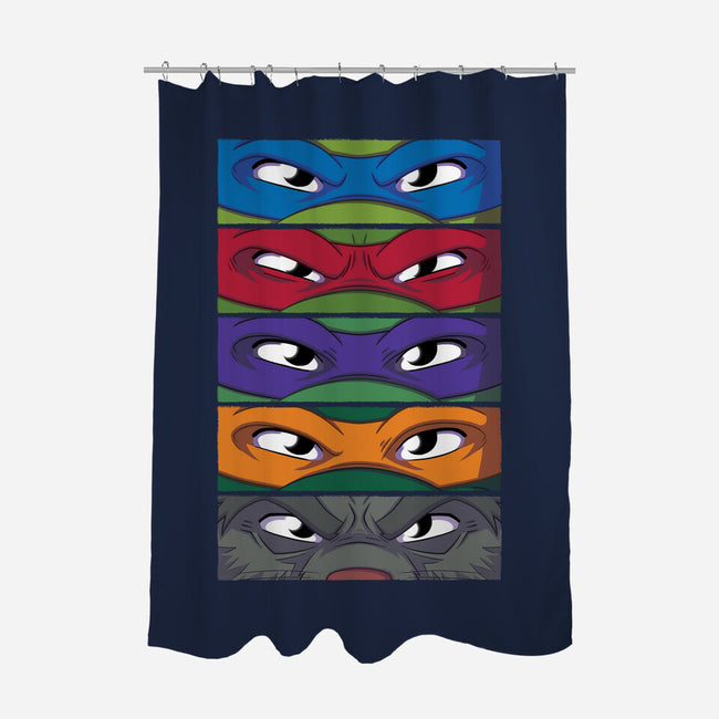 TMNT Eyes-none polyester shower curtain-danielmorris1993