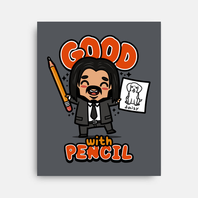 Good With Pencil-none stretched canvas-Boggs Nicolas