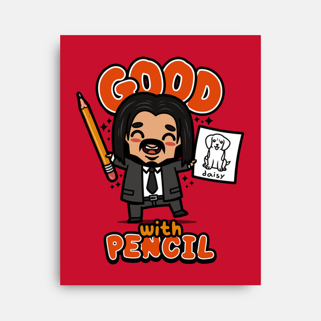 Good With Pencil-none stretched canvas-Boggs Nicolas