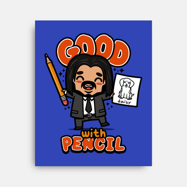 Good With Pencil-none stretched canvas-Boggs Nicolas