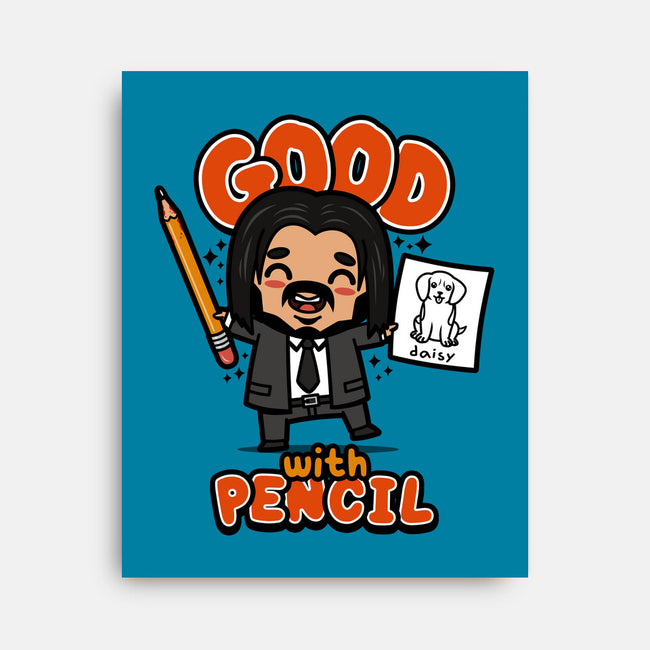 Good With Pencil-none stretched canvas-Boggs Nicolas