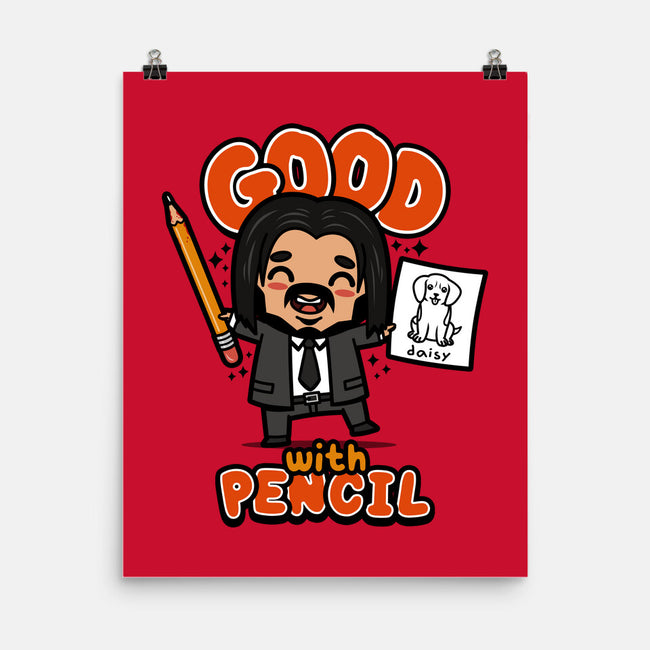 Good With Pencil-none matte poster-Boggs Nicolas