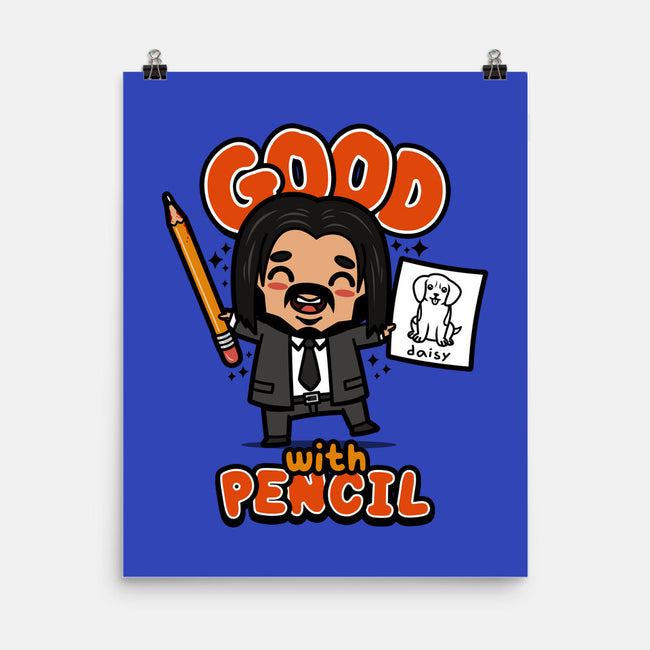 Good With Pencil-none matte poster-Boggs Nicolas