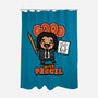 Good With Pencil-none polyester shower curtain-Boggs Nicolas