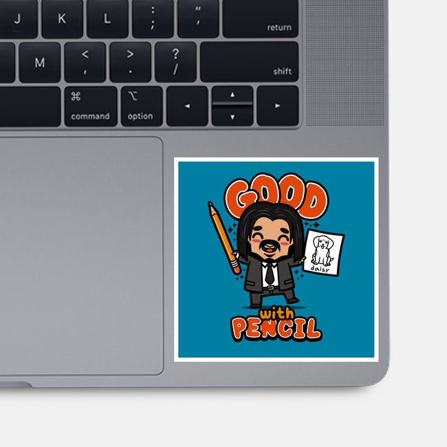 Good With Pencil-none glossy sticker-Boggs Nicolas