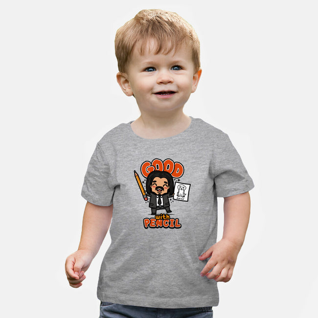Good With Pencil-baby basic tee-Boggs Nicolas