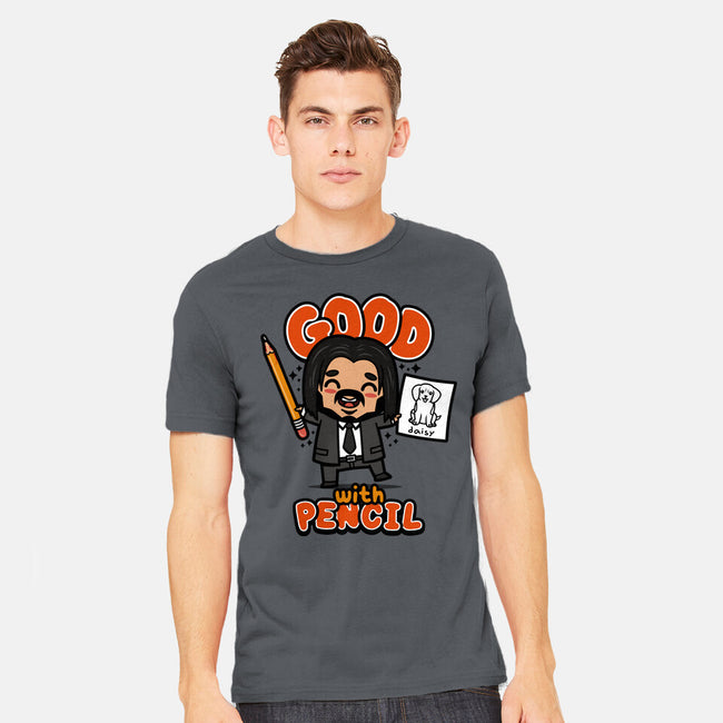 Good With Pencil-mens heavyweight tee-Boggs Nicolas