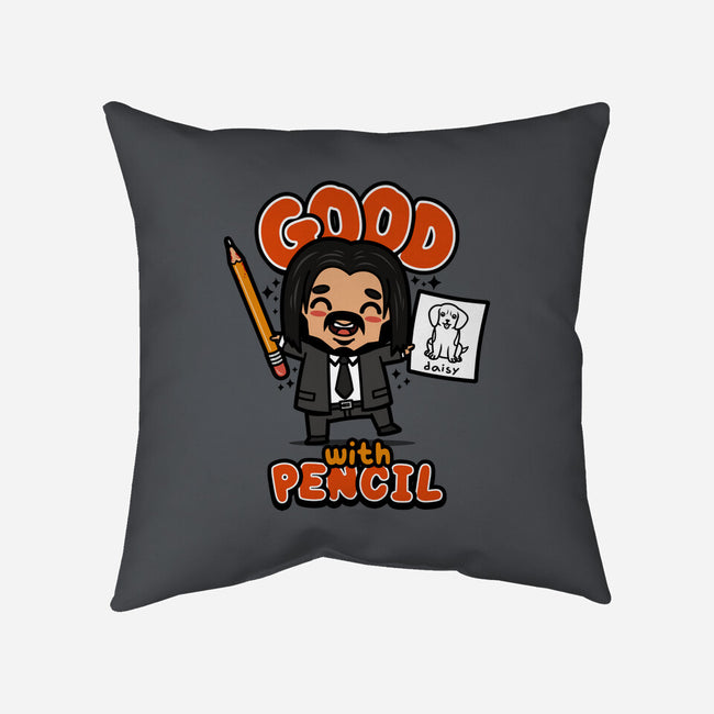 Good With Pencil-none removable cover w insert throw pillow-Boggs Nicolas