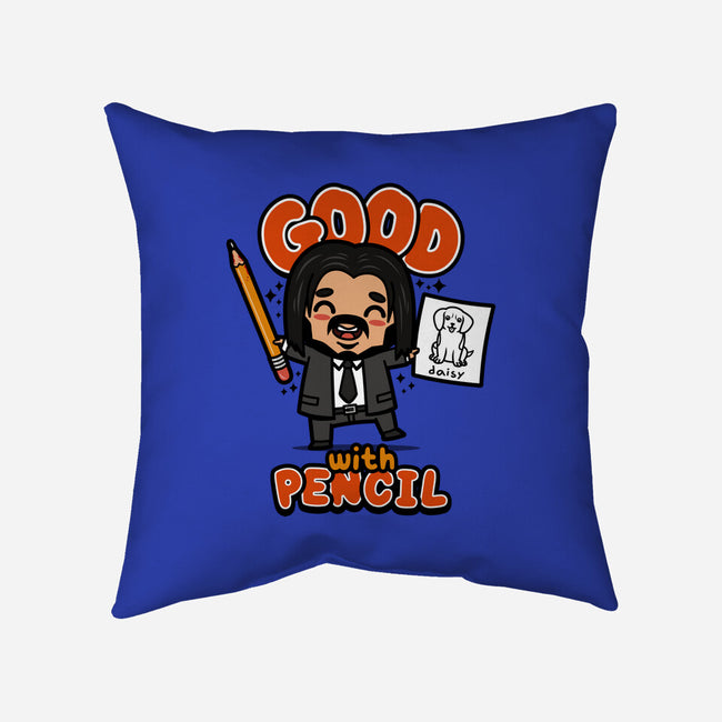 Good With Pencil-none removable cover w insert throw pillow-Boggs Nicolas