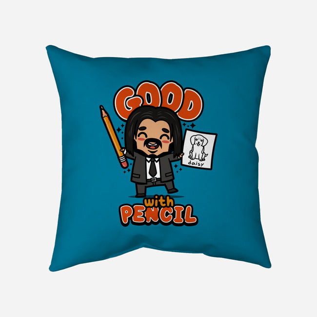 Good With Pencil-none removable cover w insert throw pillow-Boggs Nicolas