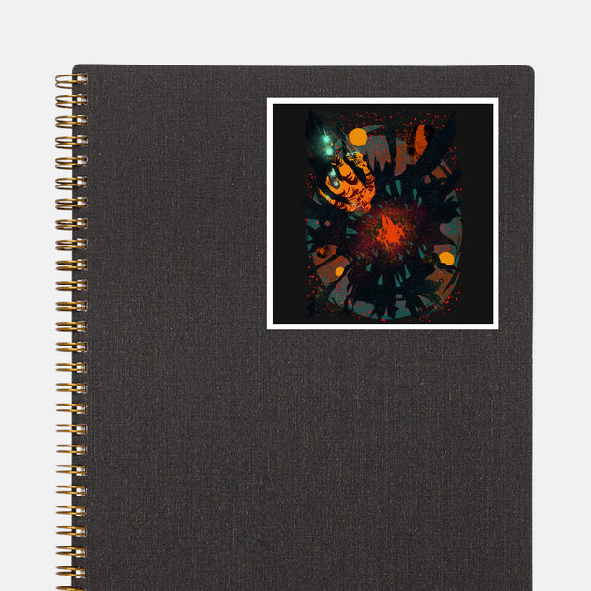 Space Eater-none glossy sticker-Estevan Silveira