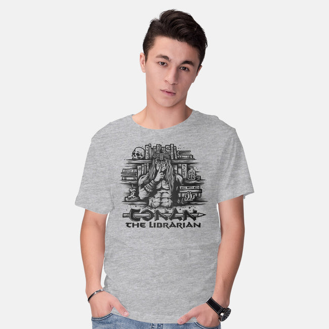 Conan The Librarian-mens basic tee-kg07