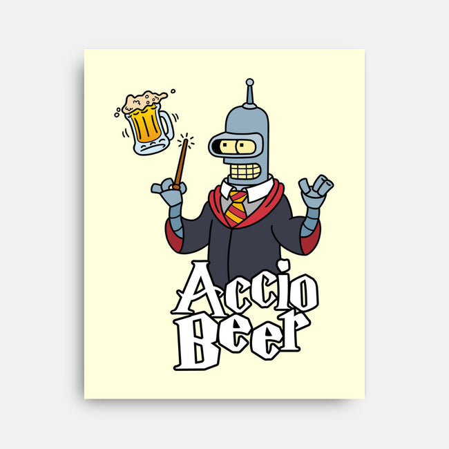 Accio Beer-none stretched canvas-Barbadifuoco